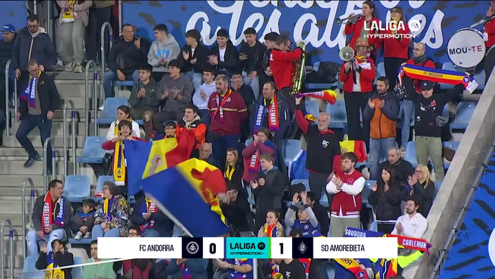 FC Andorra 0- 1 SD Amorebieta: resumen y goles | LaLiga Hypermotion (J31)