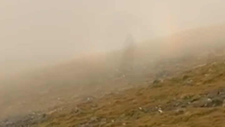 Hiker captures 'ghostly figure' walking alongside him in Lake District