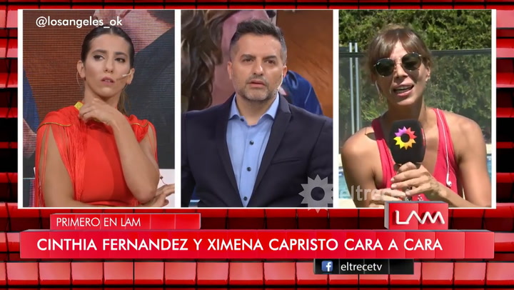 Cinthia Fernández acusó a Ximena Capristo de haberle sido infiel a su marido