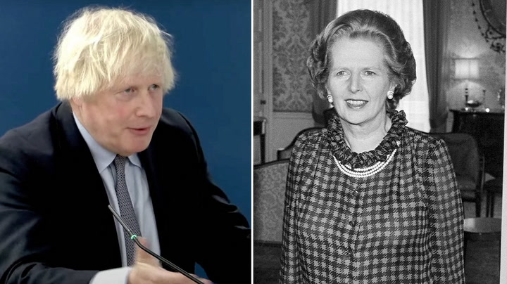 Boris Johnson says Margaret Thatcher’s WhatsApps would have been ‘fruity’ in defence of foul-mouthed messages.mp4