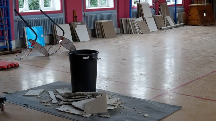 Primary school hall damaged as area closed off due to concrete concerns