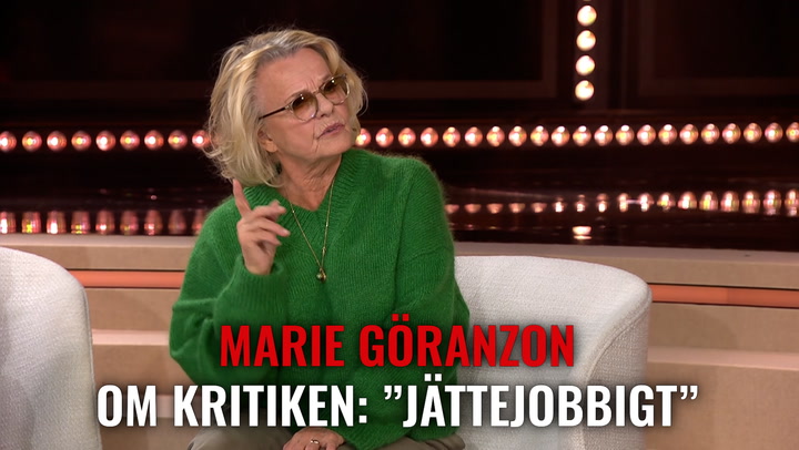Marie Göranzon om kritiken: ”Jättejobbigt”
