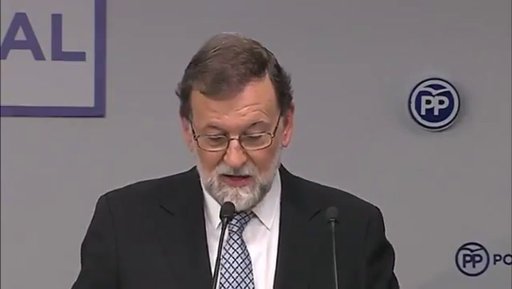 Mariano Rajoy renunció a la presidencia del PP tras ser destituido del gobierno de España - Fuente: 