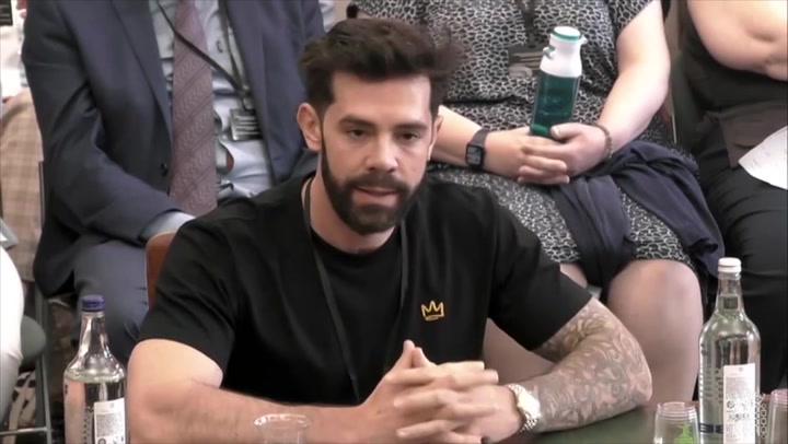 Towie star Charlie King discusses body dysmorphia and sexuality in parliament