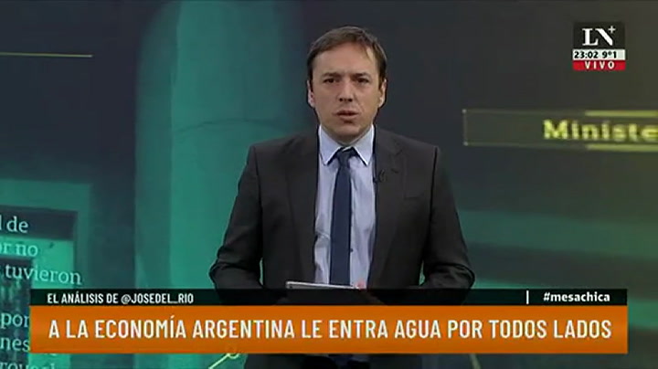 A la economía argentina le entra agua por todos lados. El análisis de José del Rio.