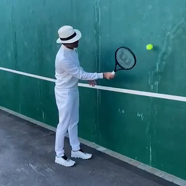 Roger Federer comparte ejercicios de entrenamiento - Fuente: Instagram