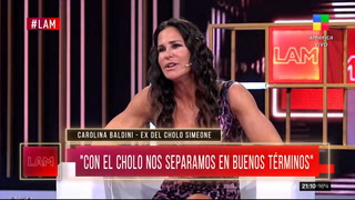 Carolina Baldini se sinceró sobre su separación de Cholo Simeone