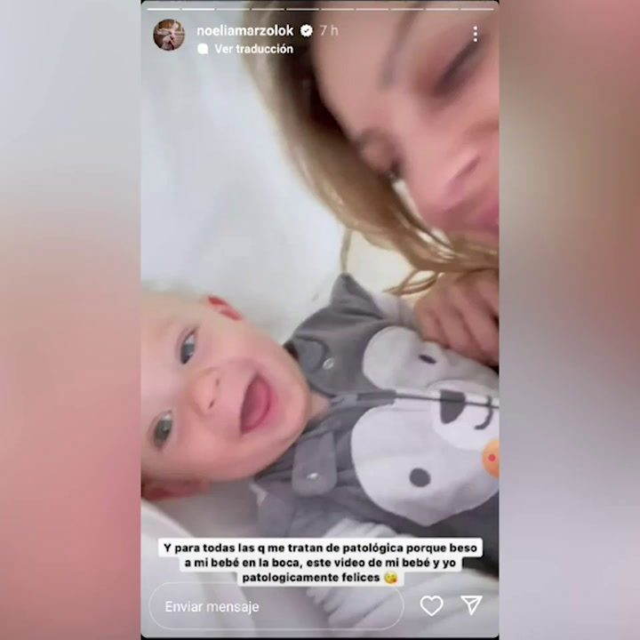 Noelia Marzol se defendió de las críticas por una costumbre con su bebé