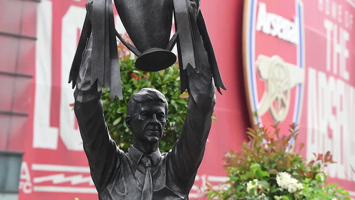 Arsenal unveil new statue of Arsène Wenger outside Emirates Stadium