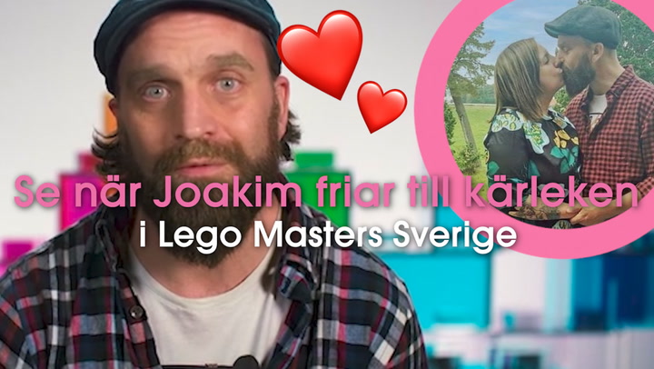 Här friar Joakim till kärleken i "Lego Masters Sverige" – Se klippet