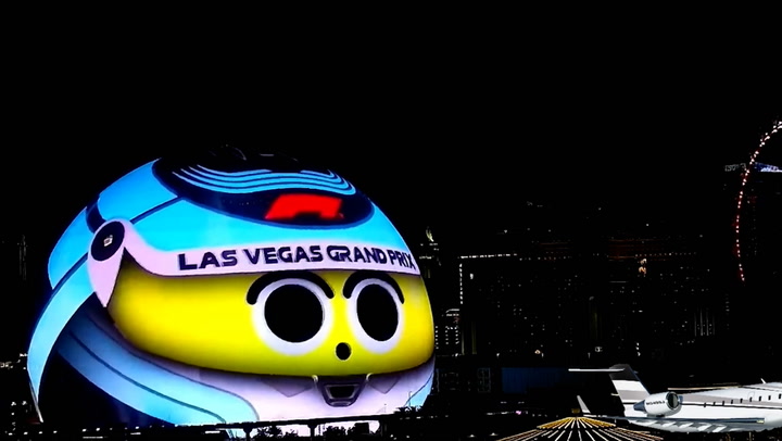 Las Vegas Sphere dressed in giant F1 helmet ahead of inaugural grand prix