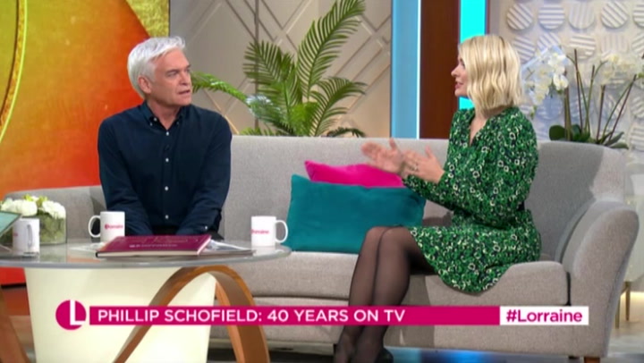 Phillip Schofield unrecognisable in Holly Willoughby's 40-year throwback tribute