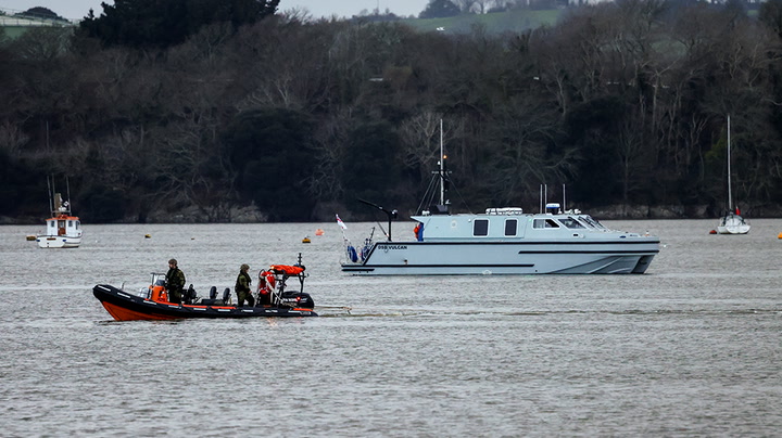 500kg bomb found in Plymouth detonated at sea, Ministry of Defence confirms