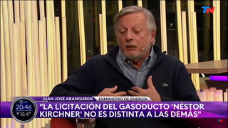 Juan José Aranguren se refirió a la licitación del gasoducto Néstor Kirchner