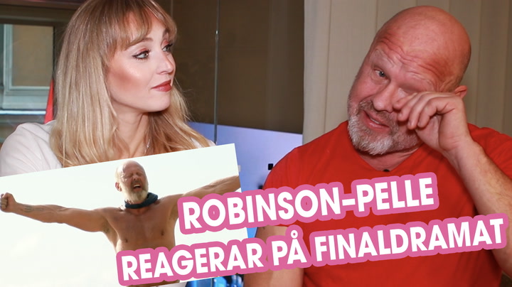 Robinson-Pelle i tårar – reagerar på finaldramat