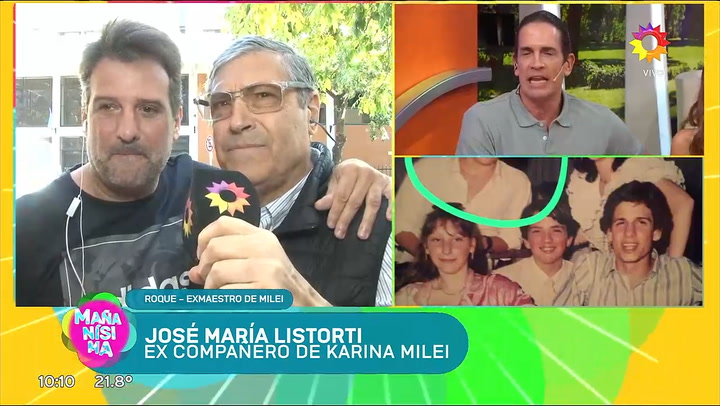 Jose Maria Listorti recordo sus epocas en el colegio con los Milei