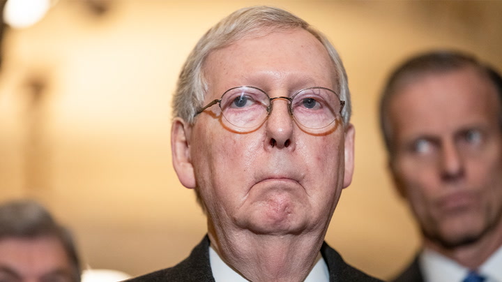 Mitch McConnell appears to freeze again as he is asked about running for re-election
