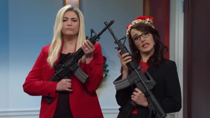 SNL skit mocks Marjorie Taylor Greene and Lauren Boebert’s pro-gun stance