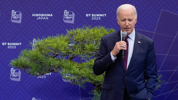 Biden pledges ‘shared and unwavering commitment’ to stand with Ukraine at G7 summit