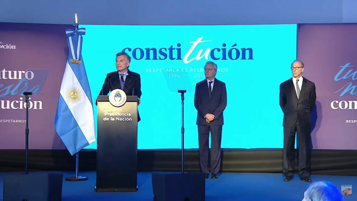 Mauricio Macri en conferencia: 'Cambiar para siempre la argentina, esta en nuestras manos'.
