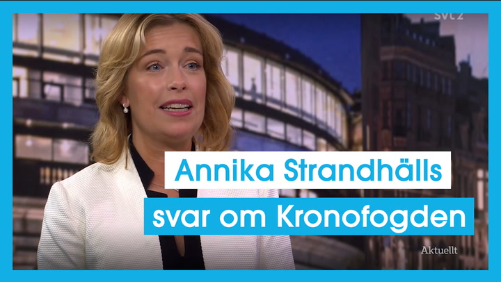 Annika Strandhälls (S) svar om Kronofogden