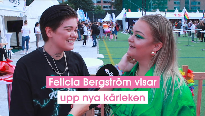 Felicia Bergström visar upp nya kärleken