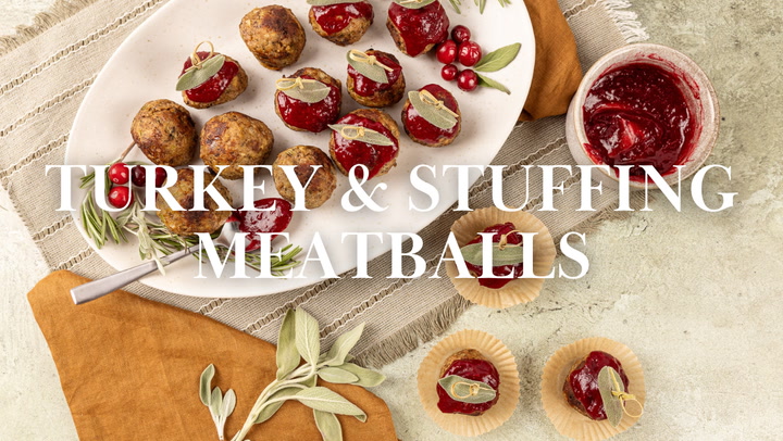 Stuffed Turkey and Stuffing Meatballs