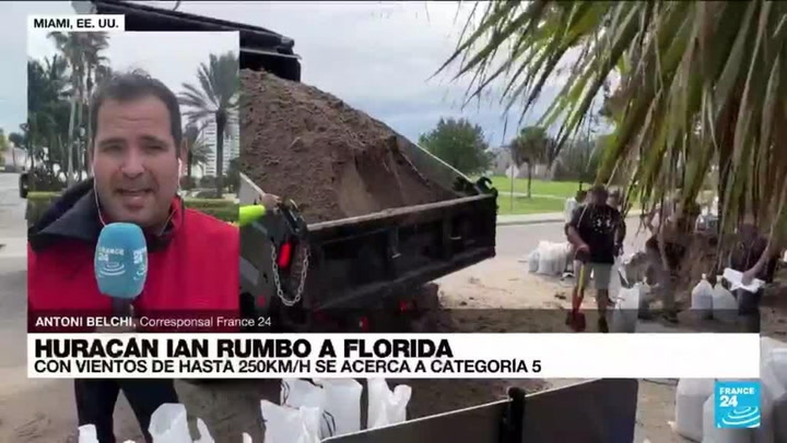 Huracán Ian registra marejadas ciclónicas en Florida