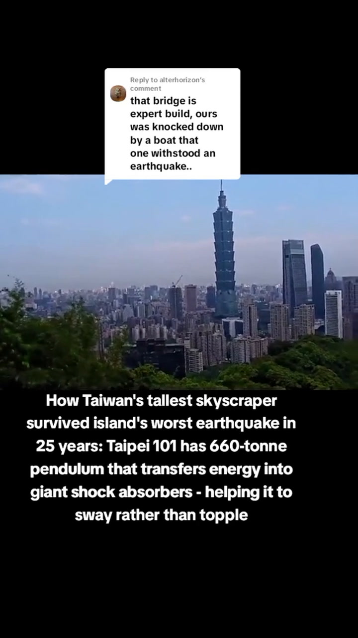Como uno de los rascacielos mas emblemáticos de Taiwán sobrevivió al terremoto