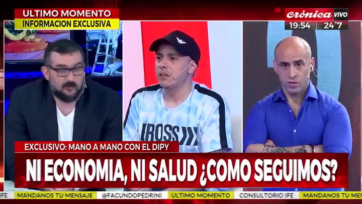 Dipy: 'este país está lleno de soretes' - Fuente: Crónica TV
