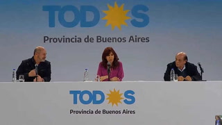 Cristina Kirchner en Ensenada: "Perón cazó la lapicera y no la largó más"