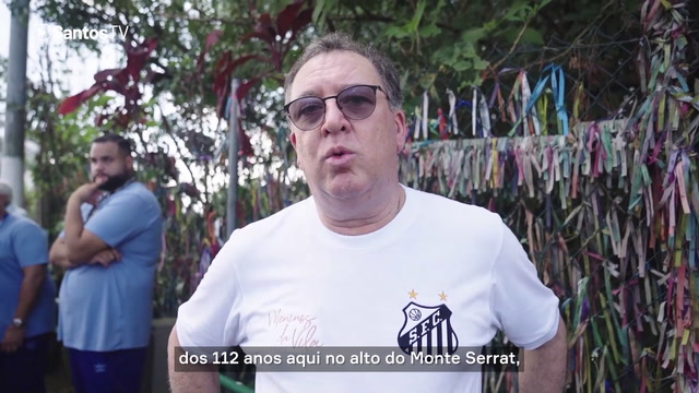 Santos inicia comemoração de 112 anos com cerimônia no Monte Serrat