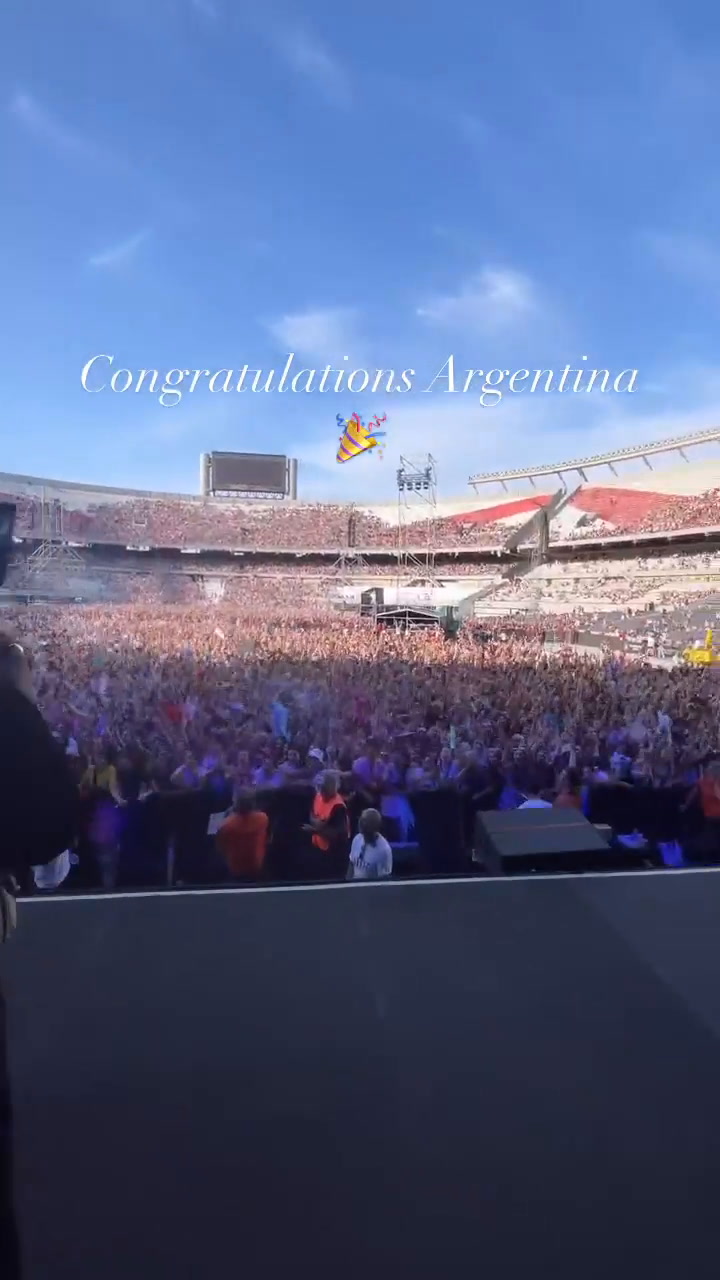 El festejo de Harry Styles por la victoria de Argentina