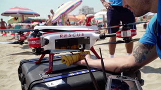 España. Los drones una nueva manera de cuidar a los bañistas en las playas