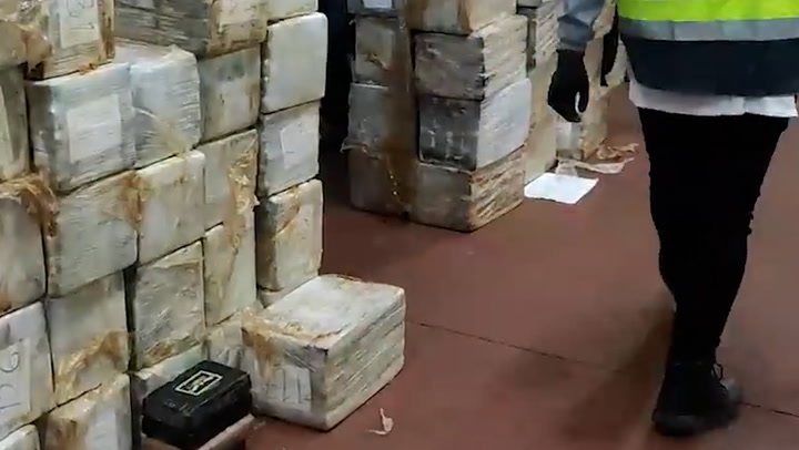 Spanish police find 7.5 tonnes of cocaine hidden inside tuna