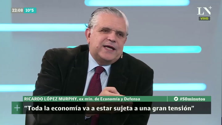 Ricardo López Murphy: 'Pasaron 17 años desde el 2001 y no pudimos arreglar los problemas'