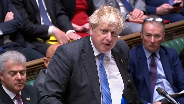 Boris Johnson says 287 MPs being sanctioned by Russia should be ‘badge of honour’