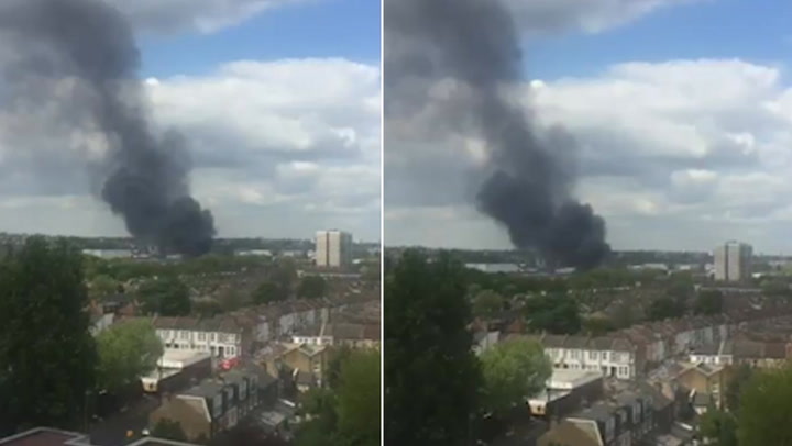 Huge fire breaks out near AFC Wimbledon's future ground at Plough Lane ...