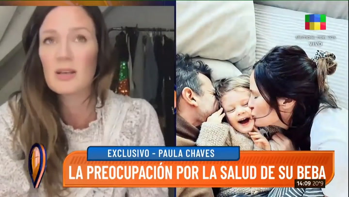 Filipa, la hija menor de Paula Chaves y Pedro Alfonso, padece APLV - Fuente: América TV