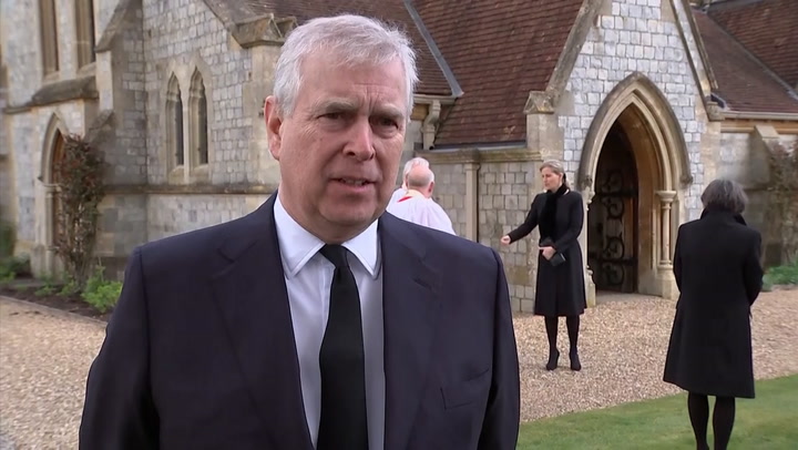 'We're all in the same boat', says Prince Andrew after father Philip's death