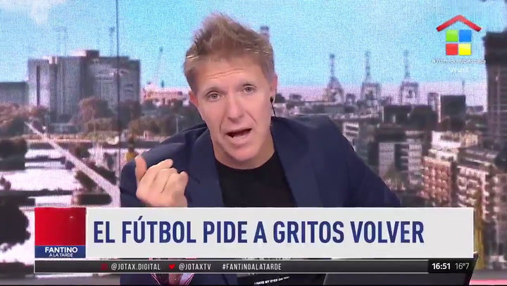 Fantino: si vuelve el fútbol, volvemos todos - Fuente: América TV