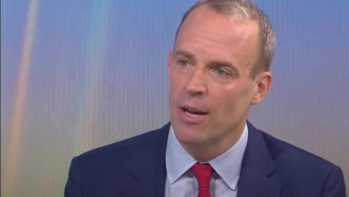 Dominic Raab says giving in to union pay demands would fuel 'vicious cycle' of inflation