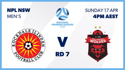 Rockdale Ilinden FC First Grade v Wollongong Wolves FC First Grade