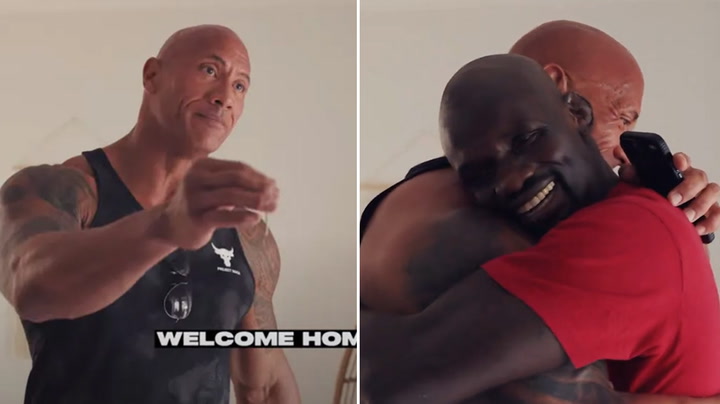 The Rock tears up as he tells UFC fighter with just $7 in bank that he's bought him a house