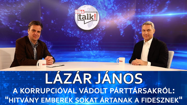 Lázár János a Blikknek a korrupcióval vádolt párttársakról: "Hitvány emberek sokat ártanak a Fidesznek" - Blikk talk!
