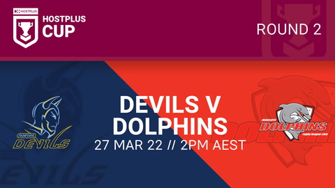 27 March - Hostplus Cup Round 2 - Norths Devils v Redcliffe Dolphins