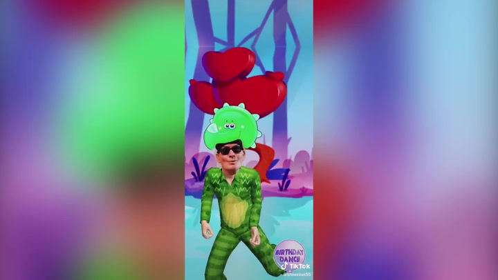 Charlie Sheen posts bizarre first TikTok video