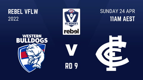 24 April - VFLW - R9 - Western Bulldogs v Carlton