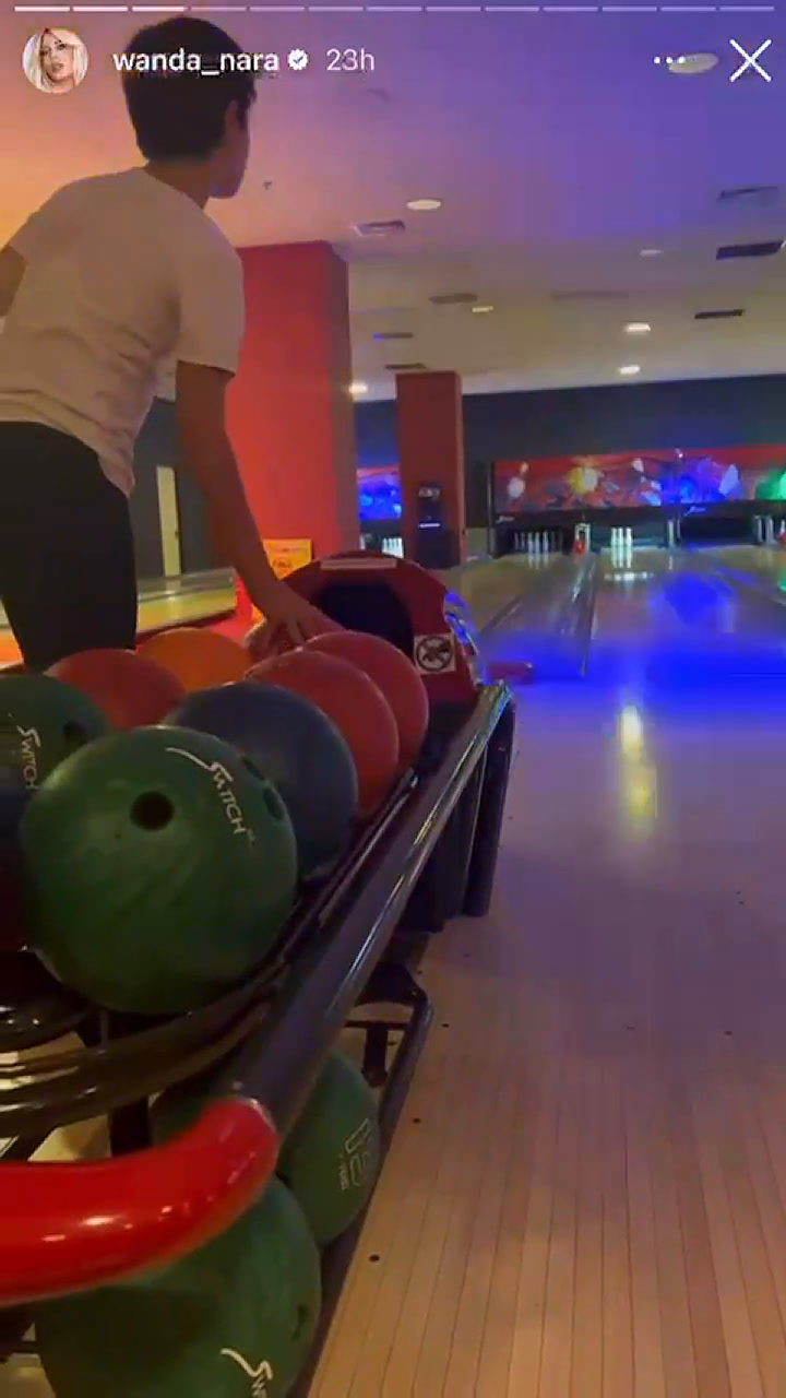 Wanda Nara fue al bowling con sus hijos y un detalle llamó la atención de sus seguidores