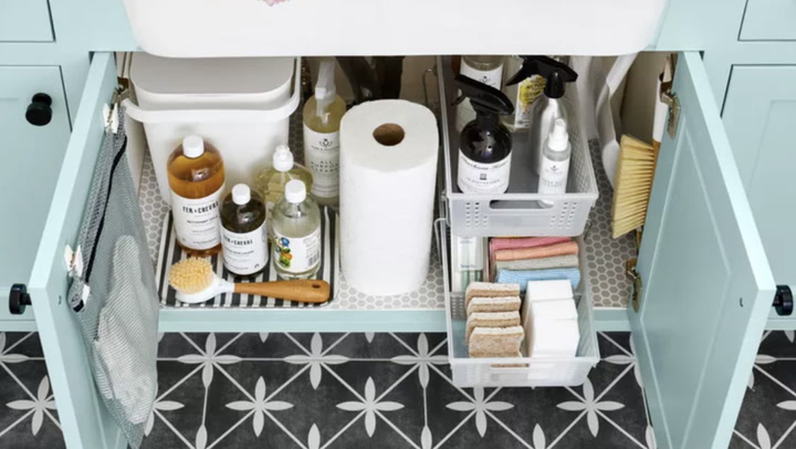Easily Organize Your Cleaning Supplies  Cleaning supplies organization, Cleaning  supplies caddy, Cleaning supplies list
